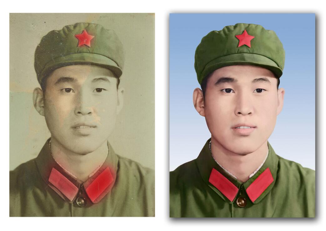 蒙山破损照片修复-18